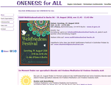 Tablet Screenshot of onenessforall.ch